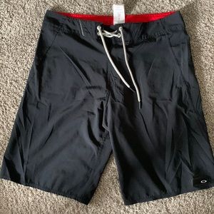 Black Oakley board shorts